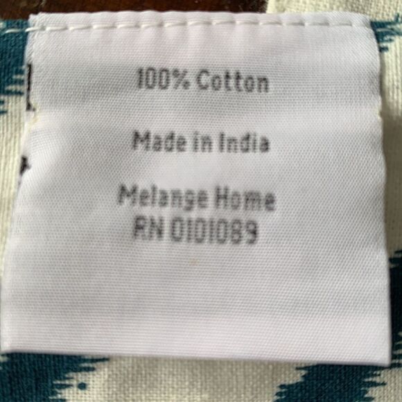 New Bundle of 12 Napkins & 12 Placemats - Chevron Ikat Rustic Farmhouse Style - Picture 12 of 12